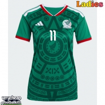 Mexico Santiago Gimenez #11 Replica Home Shirt Ladies World Cup 2026 Short Sleeve
